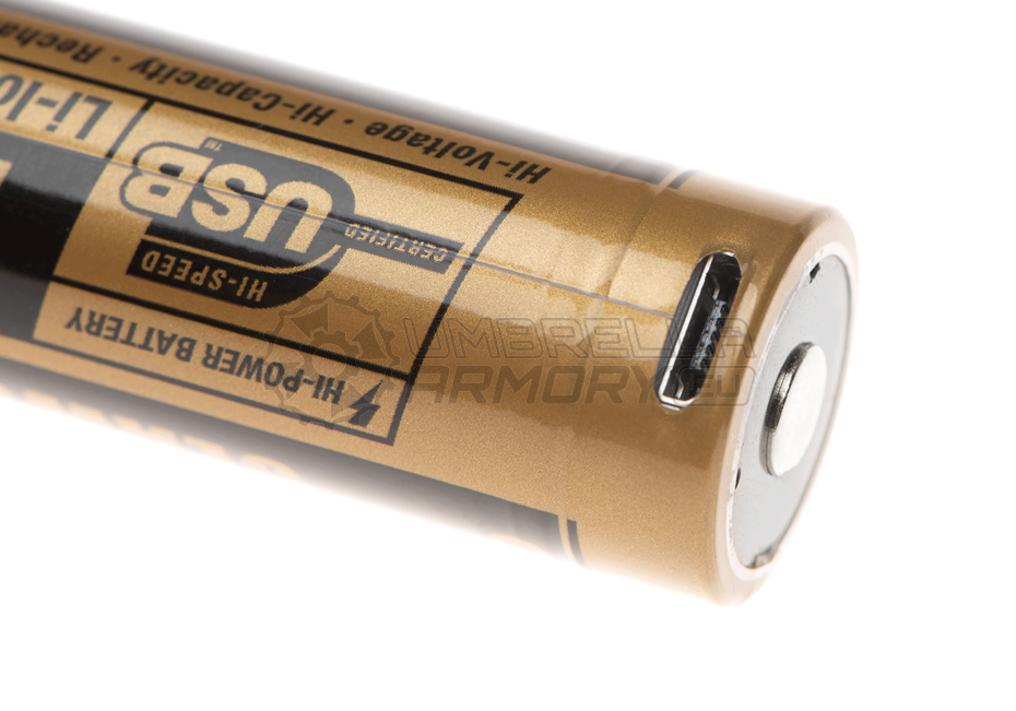 18650 Battery 3.7V 2600mAh Micro-USB (Clawgear)