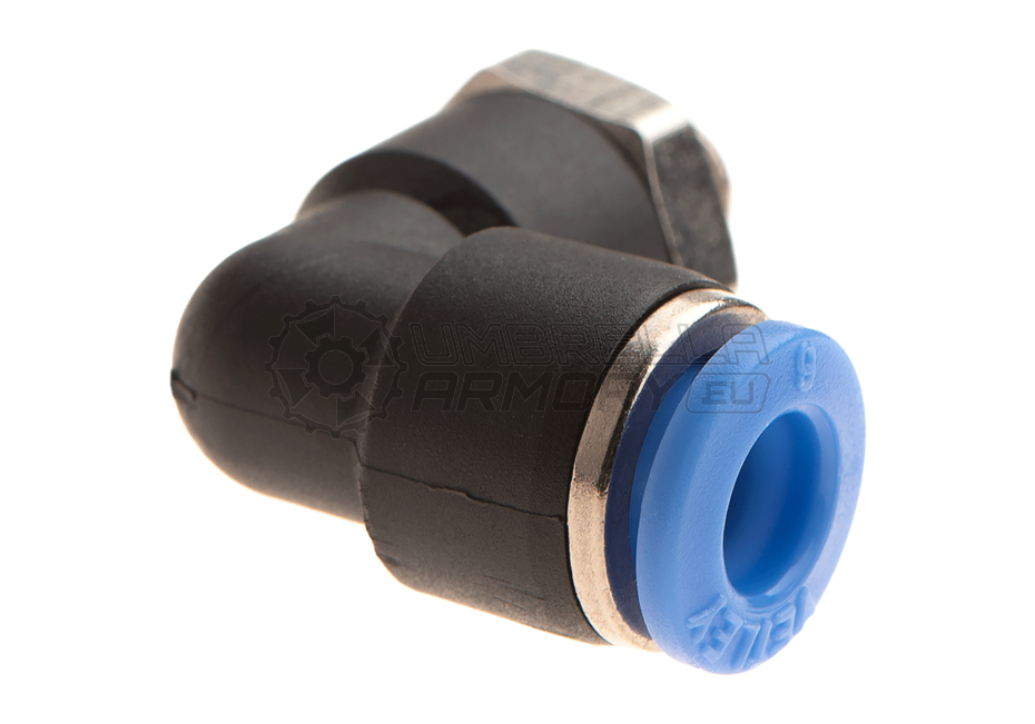 HPA 6mm Hose Coupling 90 Degree - Outer M6 Thread (EpeS)