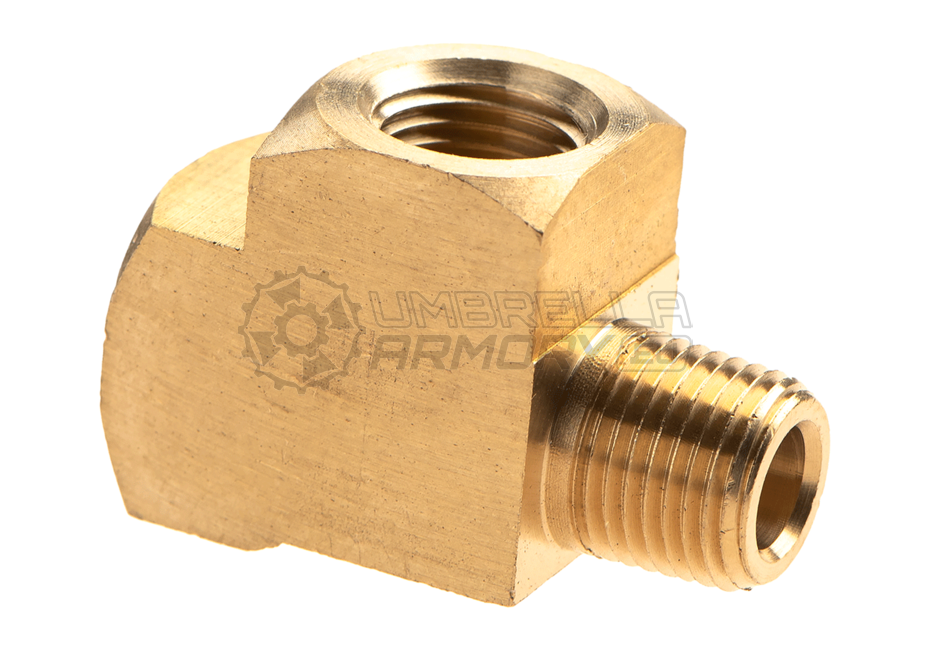 HPA Twin Coupling T Shape - 2x Inner 1/8NPT - Output L (EpeS)