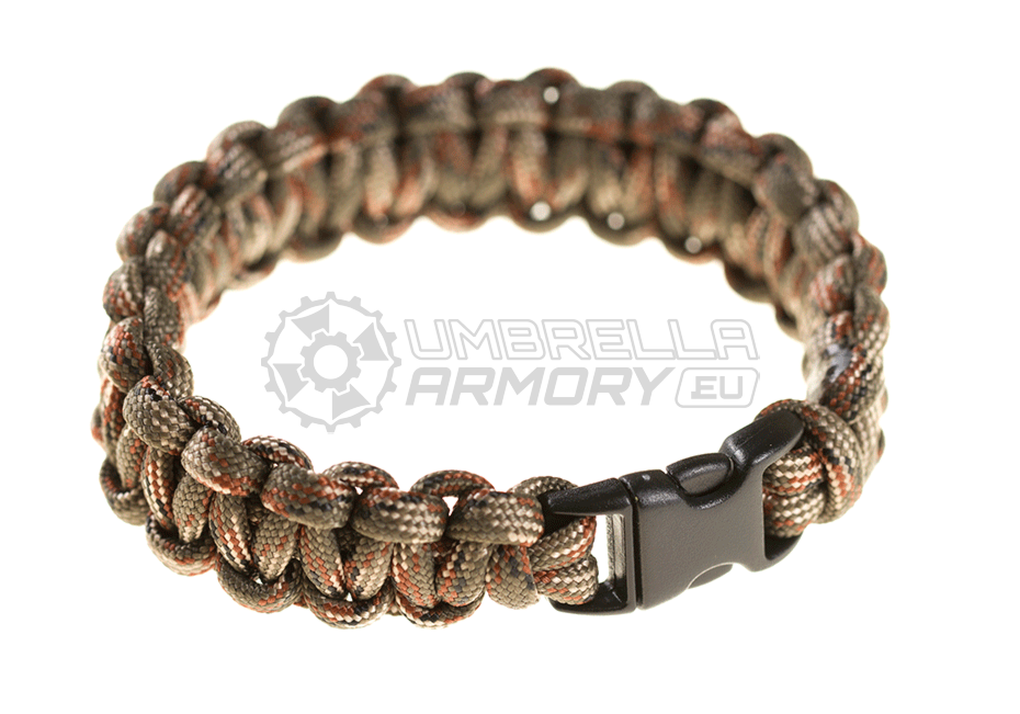 Paracord Bracelet Small Buckle OD Green Camo (Invader Gear)