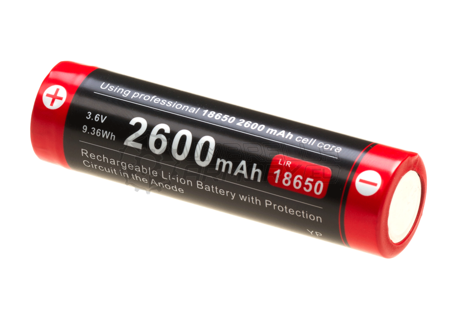 18650 Battery 3.7V 2600mAh Micro-USB (Klarus)