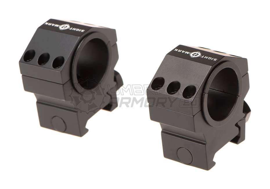 30mm / 25.4mm Tactical Mounting Rings - Medium Height (Sightmark)