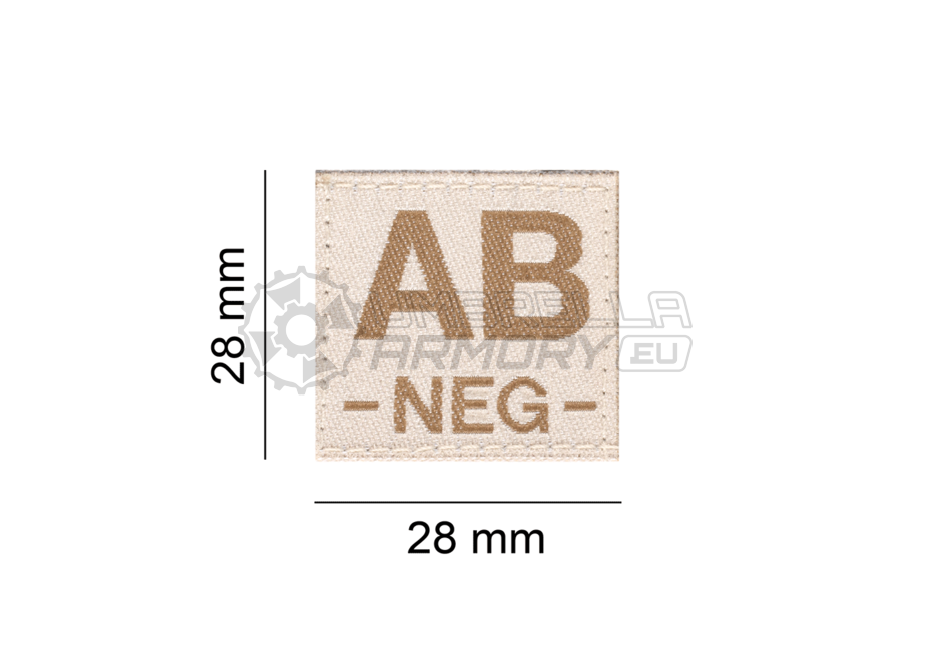 AB Neg Bloodgroup Patch (Clawgear)