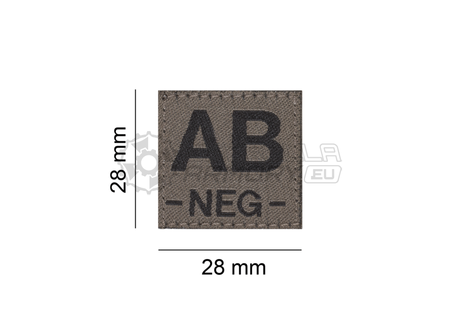 AB Neg Bloodgroup Patch (Clawgear)