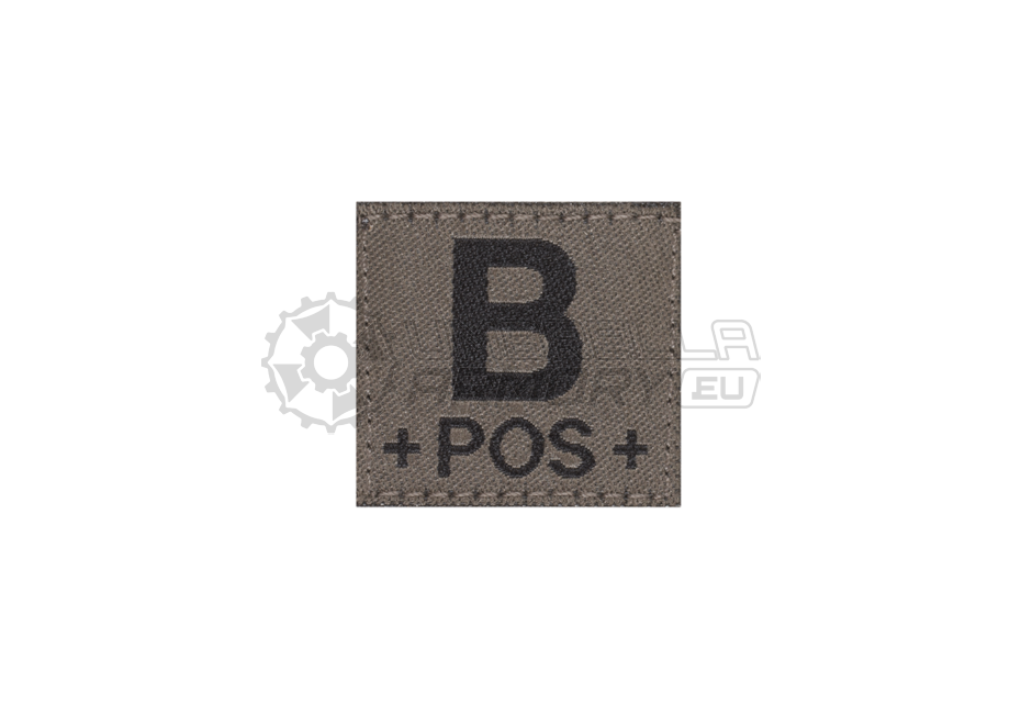 B Pos Bloodgroup Patch (Clawgear)