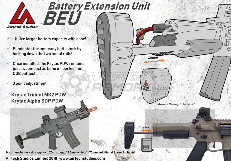 BEU Battery Extension Unit Krytac Trident (Airtech Studios)