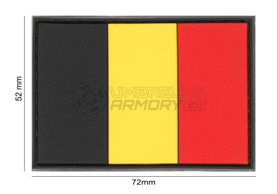 Belgium Flag Rubber Patch (JTG)