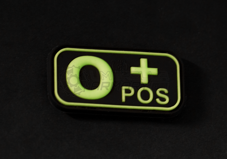Bloodtype Rubber Patch 0 Pos (JTG)
