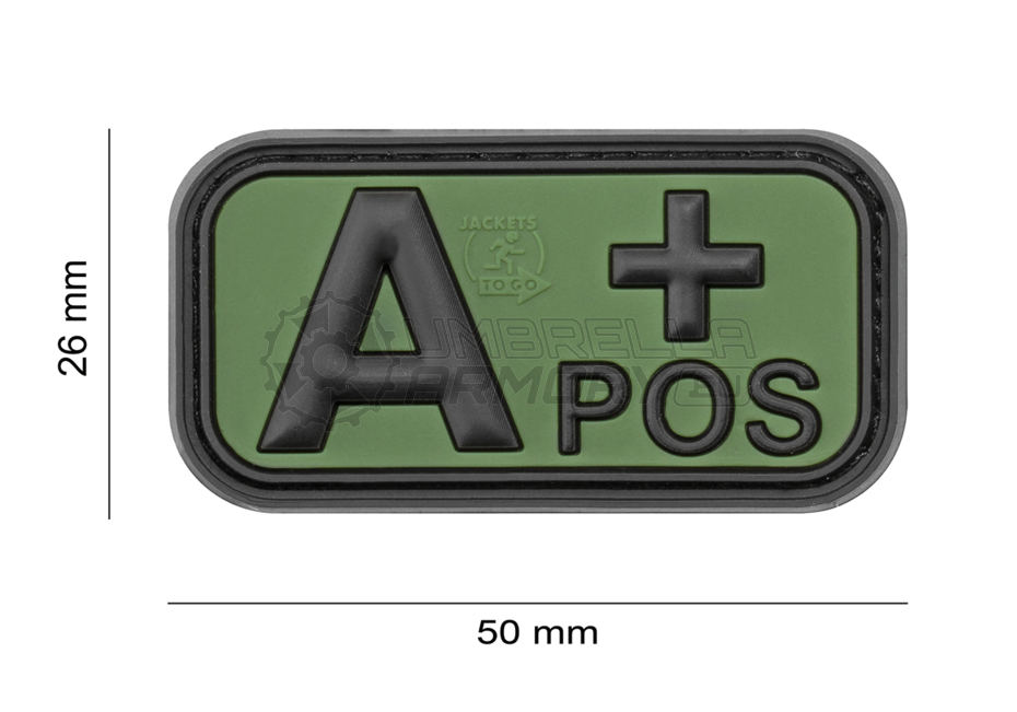 Bloodtype Rubber Patch A Pos (JTG)