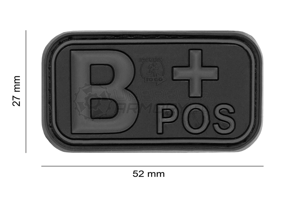 Bloodtype Rubber Patch B Pos (JTG)