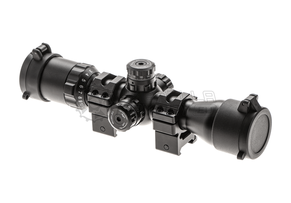 BugBuster 3-12X32 Scope Side AO Mil-Dot With QD Rings (Leapers)