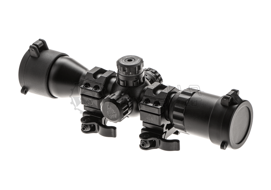 BugBuster 3-12X32 Scope Side AO Mil-Dot With QD Rings (Leapers)