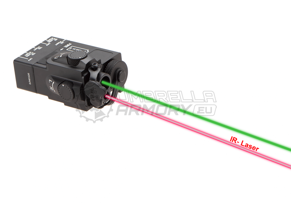 DBAL Mini Laser Module Green + IR + Green Flash + IR Flash (WADSN)