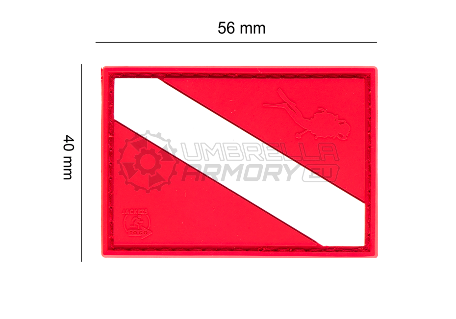 Diver Down Flag Rubber Patch (JTG)