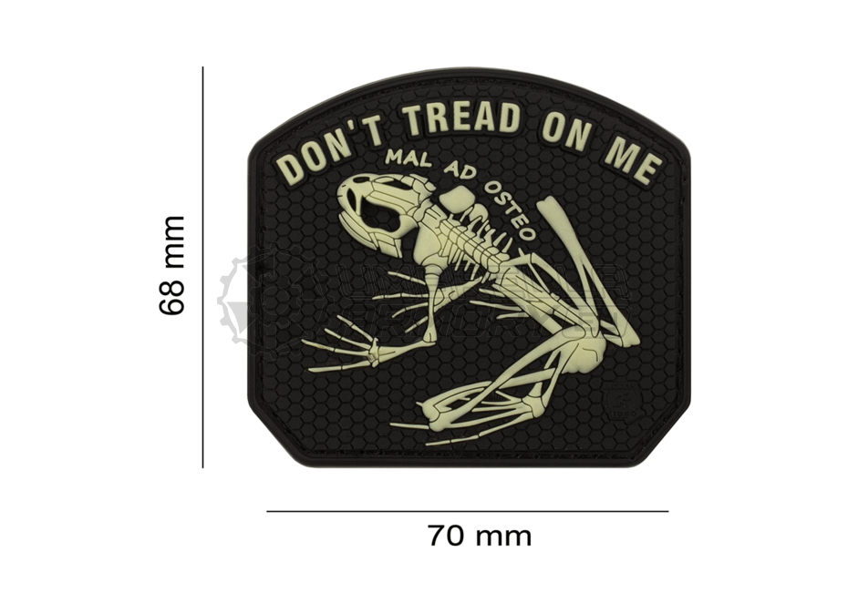 Don't Tread on me Frog Rubber Patch (JTG)