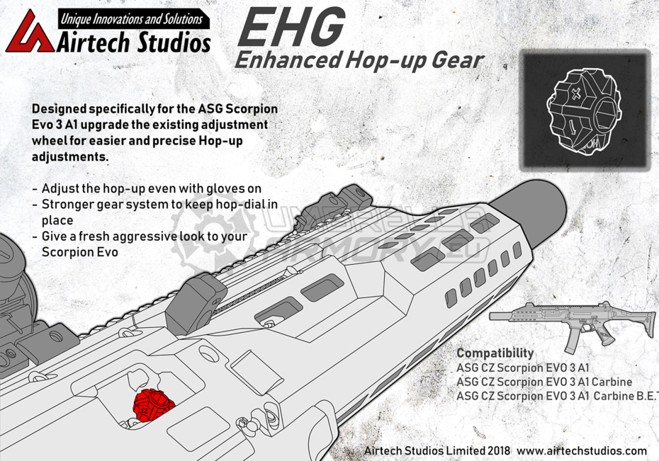EHA Enhanced Hop Up Adjustment ASG Evo3 A1 (Airtech Studios)