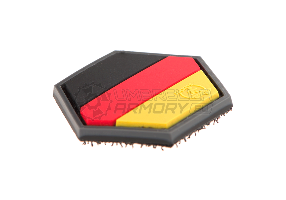 German Flag Hexagon Rubber Patch (JTG)