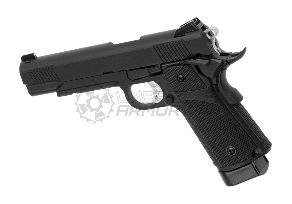 Carbon8 M45DOC CO2 Airsoft Gas Gun Handgun STGA Certified (Tactical M1911  Government) and Magazine - Airsoft Shop Japan