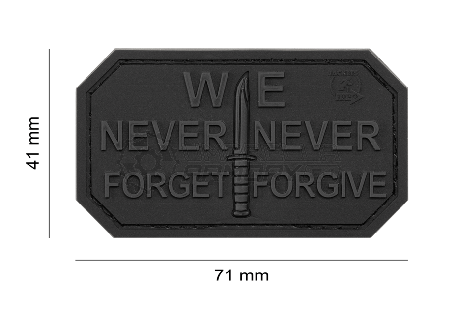 Never Forget Rubber Patch (JTG)