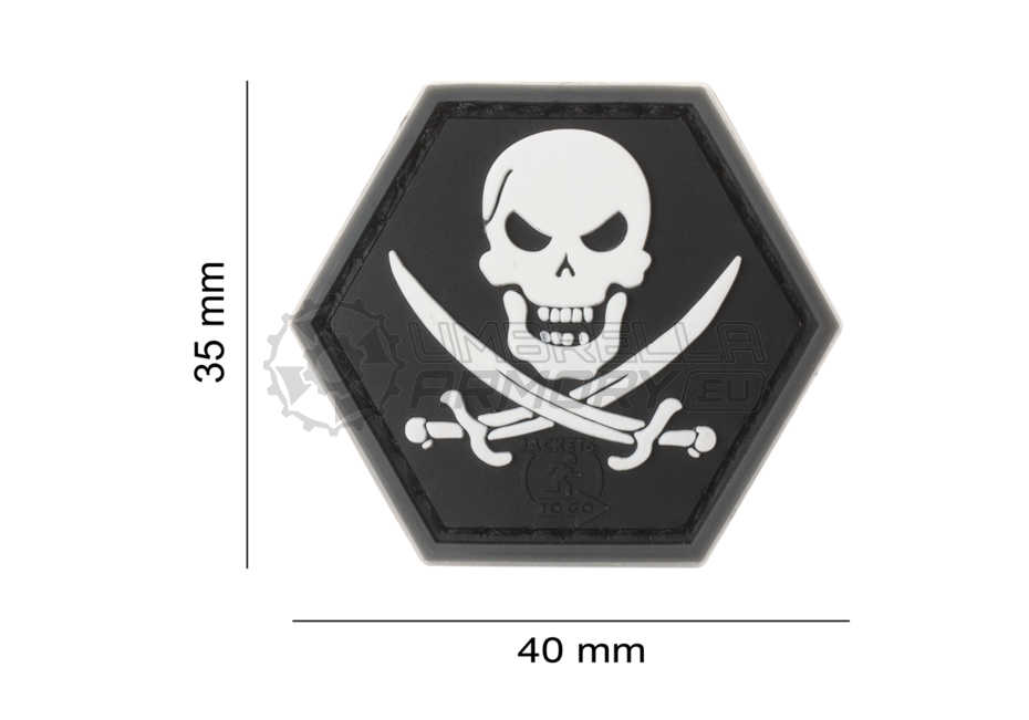 No Fear Pirate Rubber Patch (JTG)