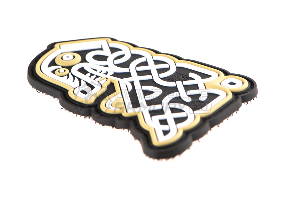 Northman Tribal Dragon Ship Head Rubber Patch (JTG)