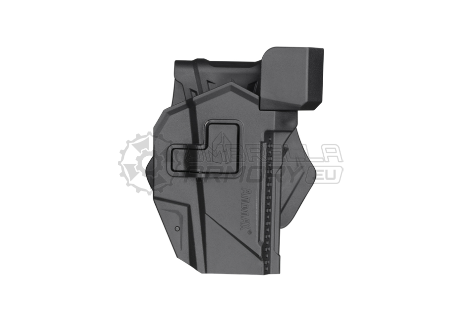 Paddle Holster for Glock 17/19 and CZ P10C with Red Dot Sight (Amomax)