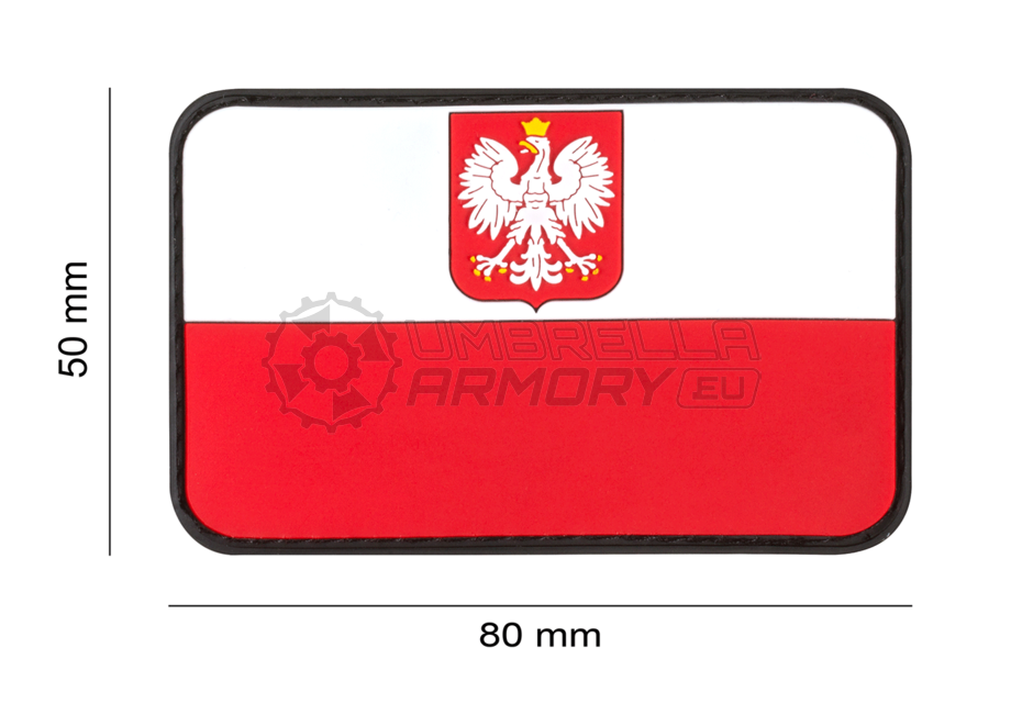 Poland Flag Rubber Patch (JTG)