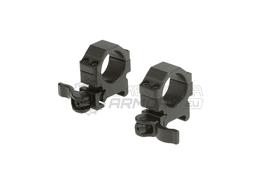 QD 25.4mm CNC Mount Rings Low (Leapers)