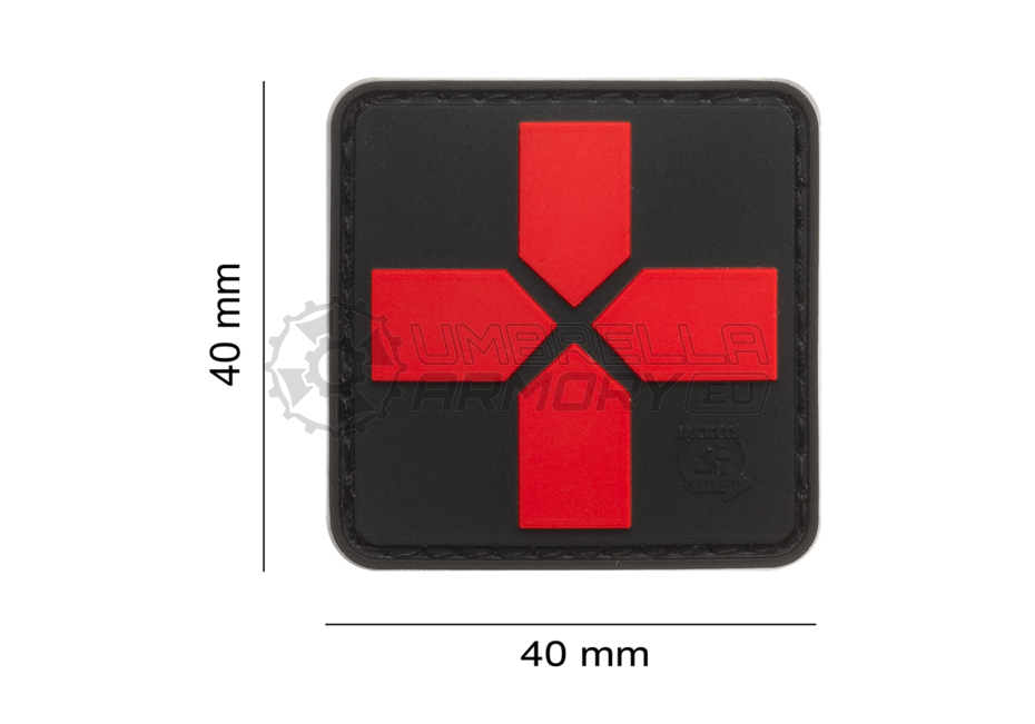 Red Cross Rubber Patch 40mm (JTG)