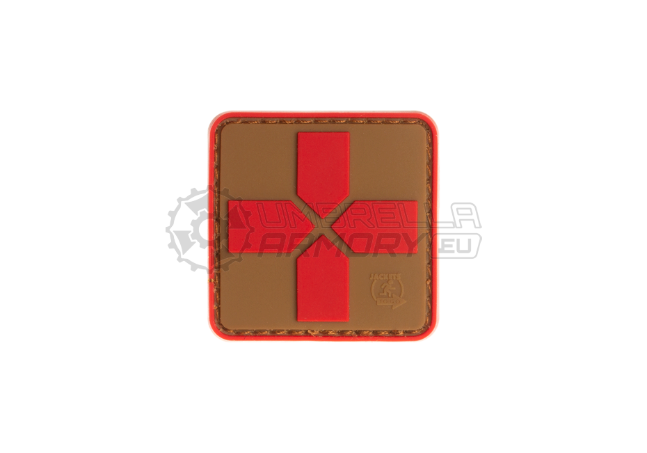 Red Cross Rubber Patch 40mm (JTG)