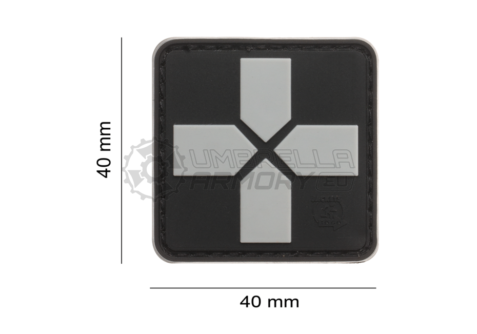 Red Cross Rubber Patch 40mm (JTG)