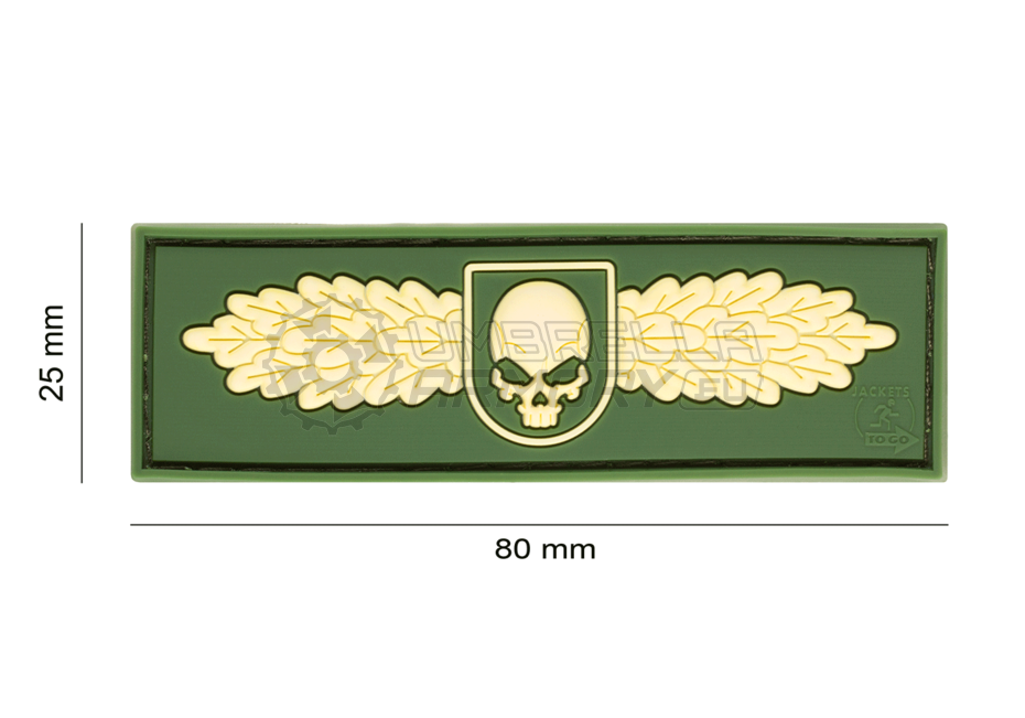 SOF Skull Badge Rubber Patch (JTG)