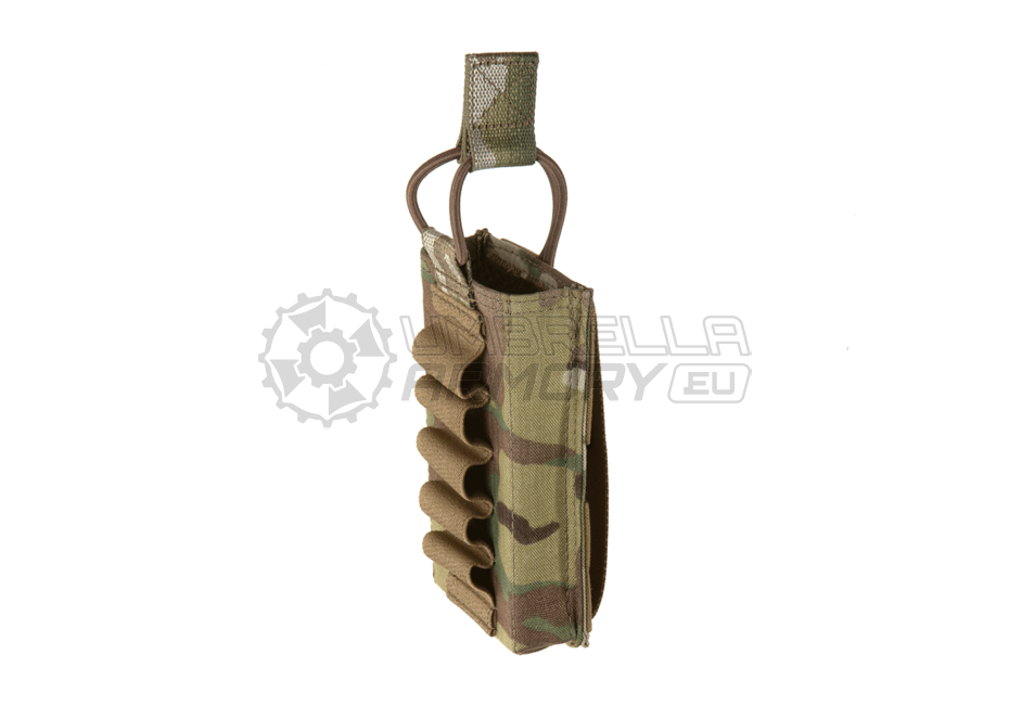 Single Open Mag Pouch 5.56mm with Shotgun Strip (Warrior)