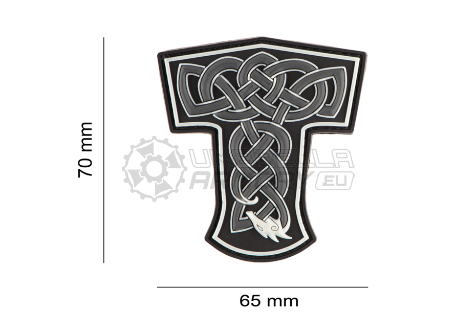 Thors Hammer Dragon Rubber Patch (JTG)