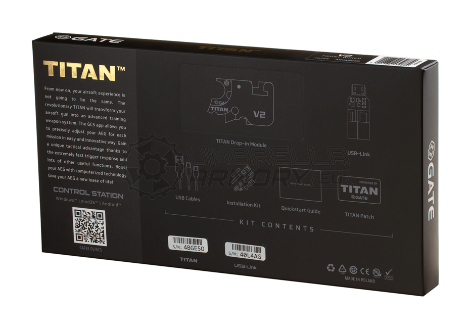 Titan V2 Advanced Set Front Wired Semi Only (Gate)