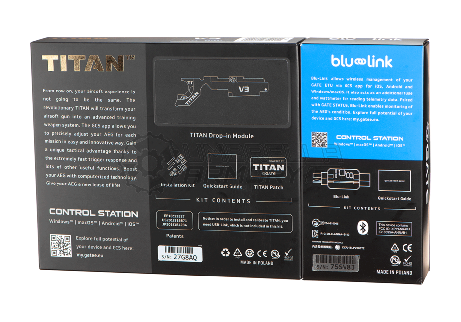 Titan V2 Expert Blu-Set Front Wired (Gate)