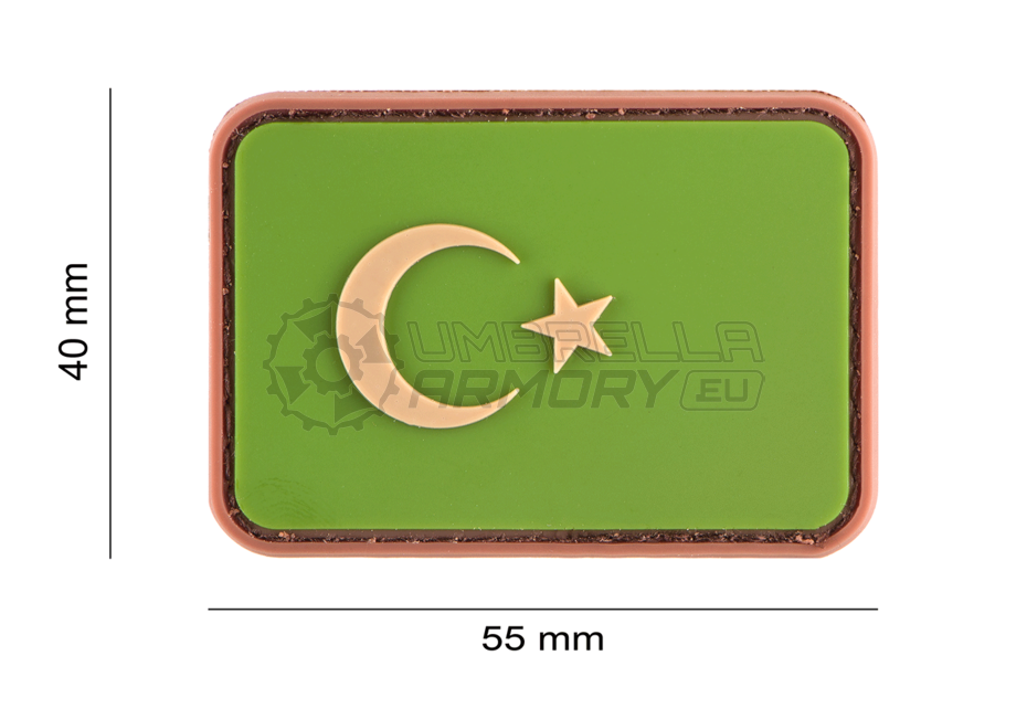 Turkey Flag Rubber Patch (JTG)