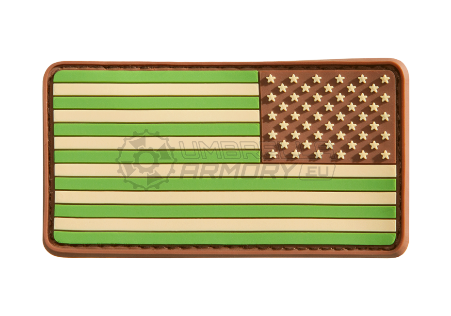 US Flag Rubber Patch Reversed (JTG)