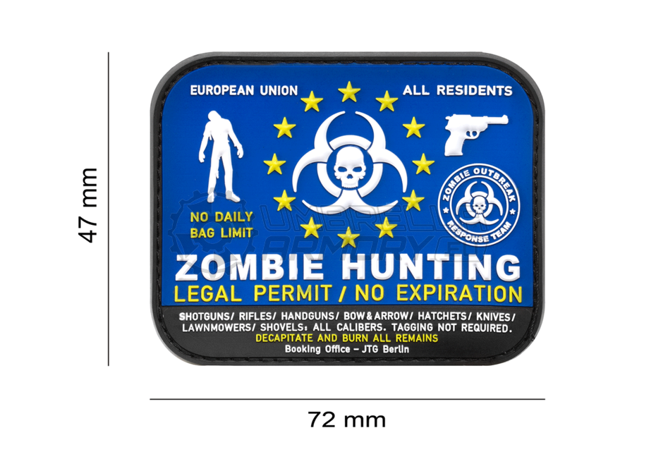 Zombie Hunter Rubber Patch (JTG)